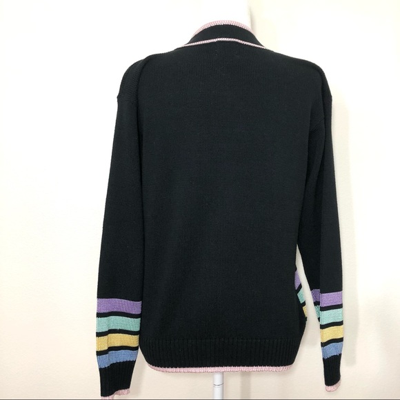 Vintage Fia Italia Hand Loomed Zip Up  Cardigan Sweater - Picture 3 of 7